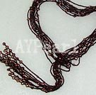 pearl and glass beads necklace