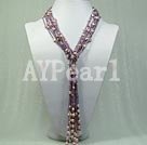 pearl and glass beads necklace