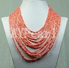 Handmade coral necklace