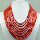 Handmade coral necklace