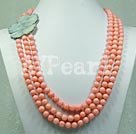 Handmade coral necklace