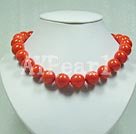 Handmade coral necklace