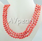 Handmade coral necklace