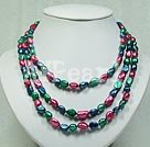 dyed pearl necklace under $ 10