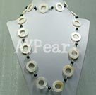 black pearl shell necklace