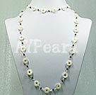Discount shell and garnet necklace