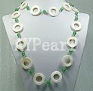 aventurine and shell necklace