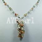 multi color crystal necklace