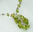 peridot stone necklace