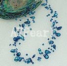 dyed pearl necklace Under $ 8