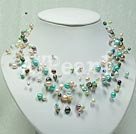 Discount multi color pearl necklace