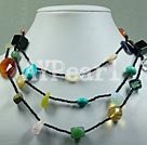 multi stone necklace