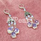 moonstone crystal drop earrings