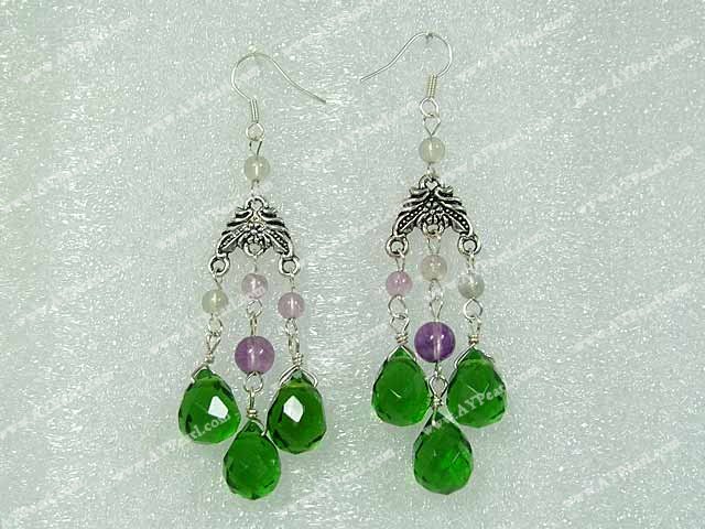  crystal earrings