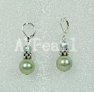 Discount pearl and seashell beads earrings