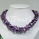 Handmade dyed shell necklace