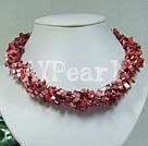 dyed shell necklace Under $ 10