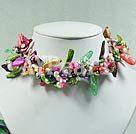 multi color pearl shell necklace under $ 15