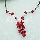coral necklace under $ 3