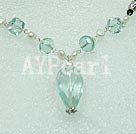 pearl crystal necklace