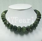Discount natural glitter stone necklace