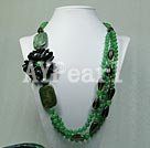 aventurine black jade necklace