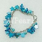 Discount dyed pearl shell bracelet