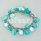 dyed pearl shell fashion bracelet