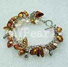 dyed pearl bracelet