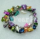 dyed pearl bracelet