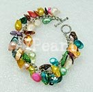dyed pearl shell fashion bracelet