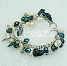 dyed pearl fashion bracelet