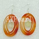 Handmade agate earring