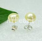 Discount 8-8.5mm yellow pearl studs