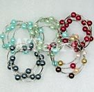 12mm shell beaded bangle