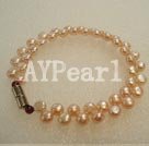 Discount 6-7mm pearl with magnetic clasp bracelet
