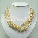 6-7mm pearl and citrine necklace