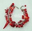Handmade coral bracelet