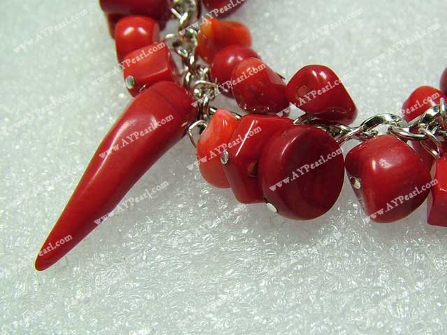 Handmade coral bracelet