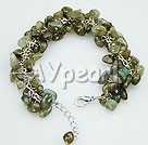 Discount green rutile quartz bracelet