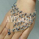 Discount fashion black pearl bracelet