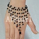 fashion black agate bracelet under $ 8