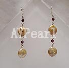 pearl and garnet dangle earrings under $ 3