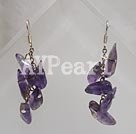 Handmade amethyst earring