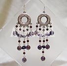 Discount amethyst and garnet earrings