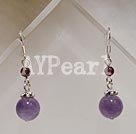 Discount amethyst and garnet earrings