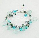 Discount blue crystal and cat's eye bracelet