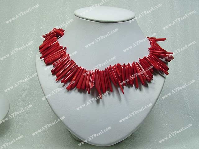 Handmade coral necklace