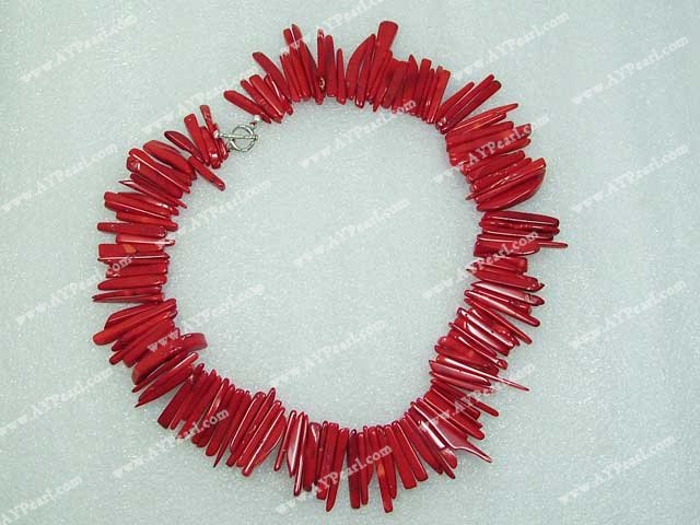 Handmade coral necklace
