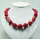 Handmade coral necklace